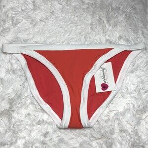 Aerie Women's Bikini Bottom with White Trim (NWOT) - Med